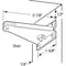 Prime-Line 2-7/8 in. Stamped Steel Zinc Plated Finish Screen Door Closer Jamb Bracket (Single Pack) K 5031 - alternate 2